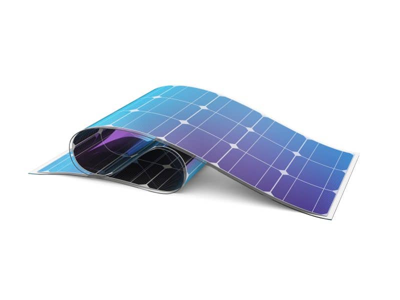 Flexible solar battery.