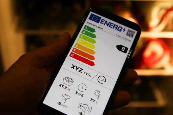 Neue Energielabel werden am Handy angezeigt