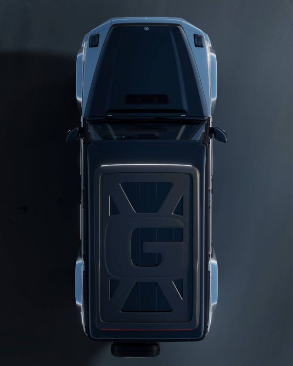 Das G auf dem Dach des Mercedes EGQ